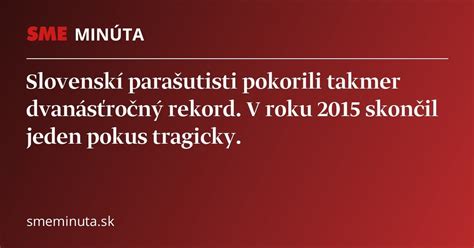 Parašutisti prekonali slovenský rekord .